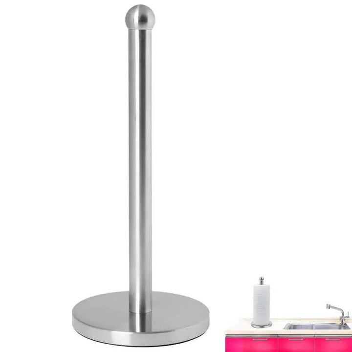 Lisslune | Elegant kitchen roll holder made of stainless steel with dual mounting options