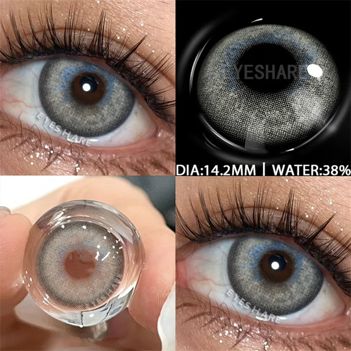 Rynx | Color contact lenses for the eyes 1 pair Korean fashion lenses Y2k Colorcon cosmetic brown lenses gray lenses green contact lenses