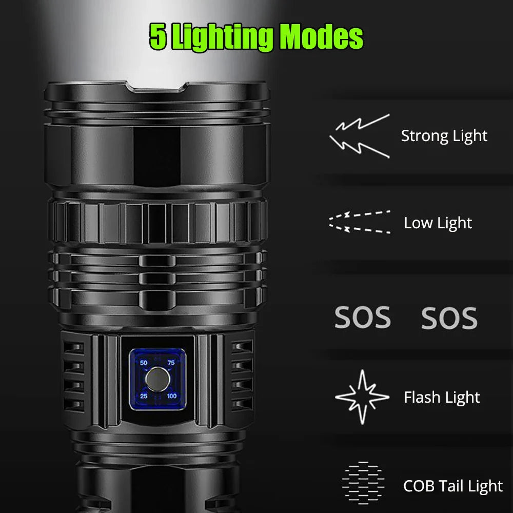 Lisslune | Rechargeable 10000 Lumen LED Torch 1+1 FREE – Striker