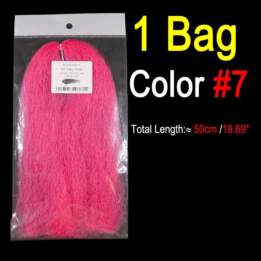 Lisslune | Vivid Synthetic Hair Fly Tying Material - High-Quality Fiber for Authentic Fly Designs