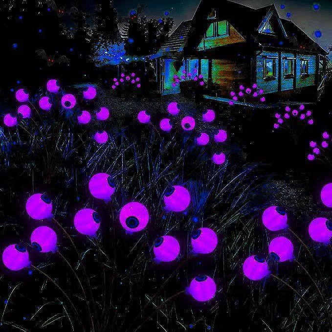 Rynx | 1 Piece Halloween Eye Light String Lights, Solar Powered, Courtyard, Garden, Horror, Decoration, Lawn, Ground, Plug Light