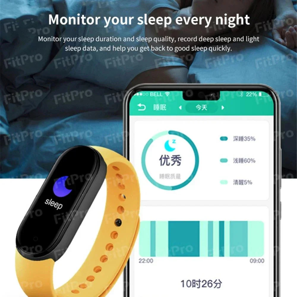 Lisslune | M7 Smart Watch Men Women Smartband Heart Rate Smartwatch Fitness Tracker Blood Pressure Sport Smart Bracelet for xiaomi iPhone