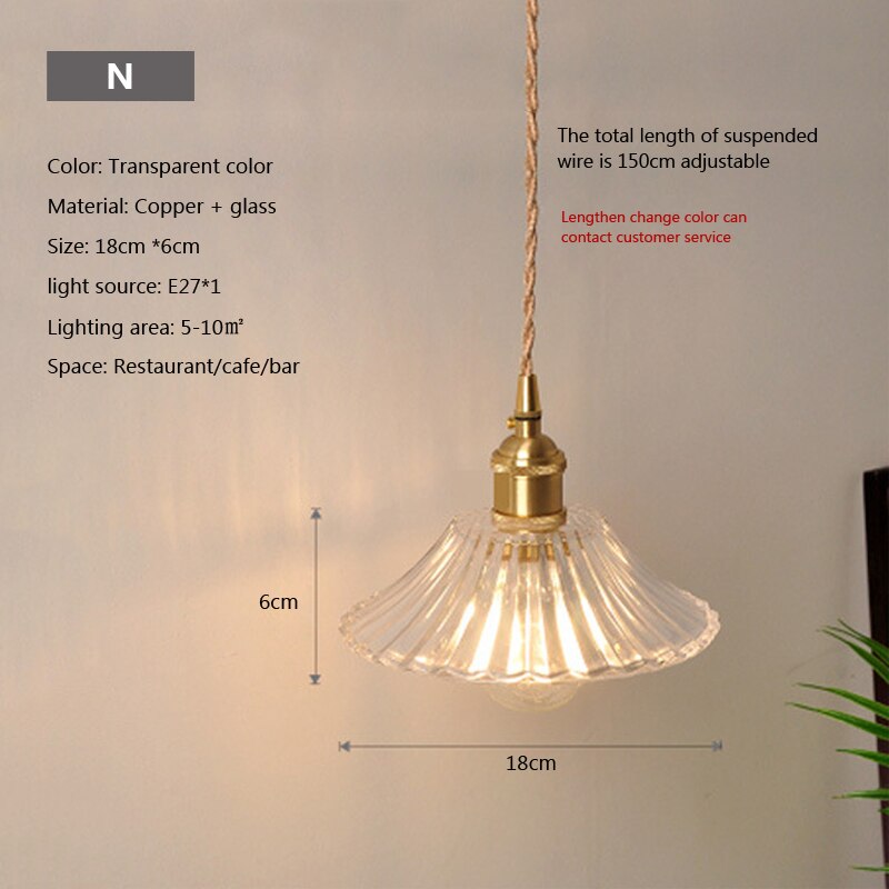 Lisslune | Nordic Brilliance Transparent Glass Pendant Lamp