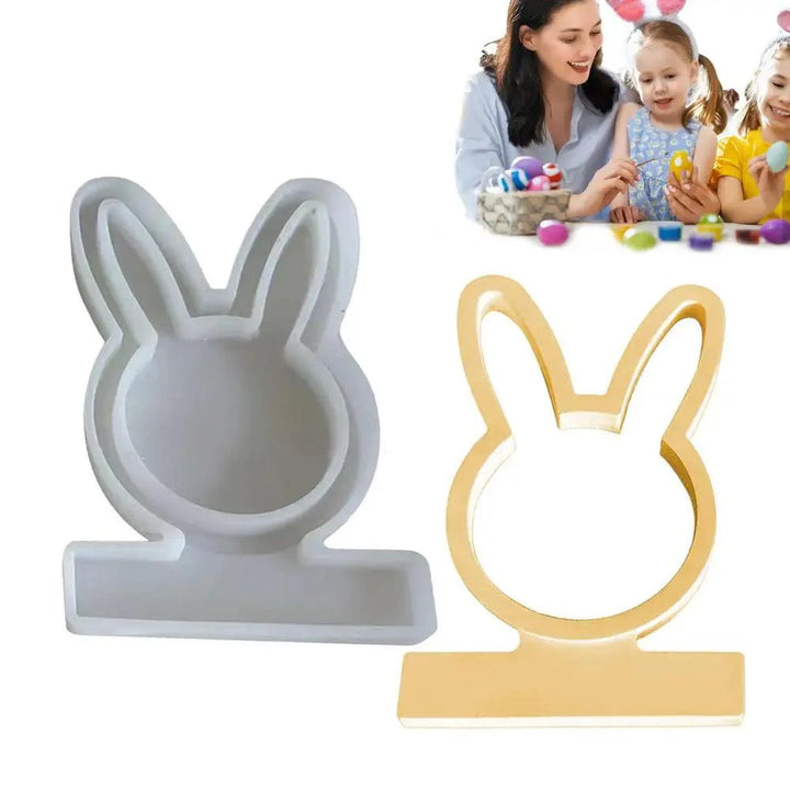 Lisslune | 3D Hollow Easter Bunny Candle Silicone Mold for Handmade Crafts and Resin Art
