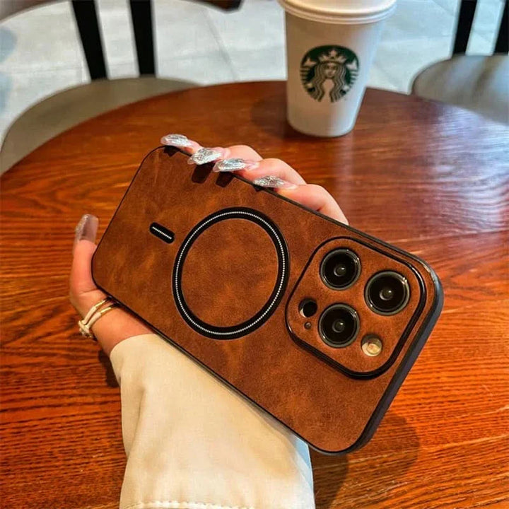 Lisslune | Deer Leather iPhone Case MagSafe Wireless Charging
