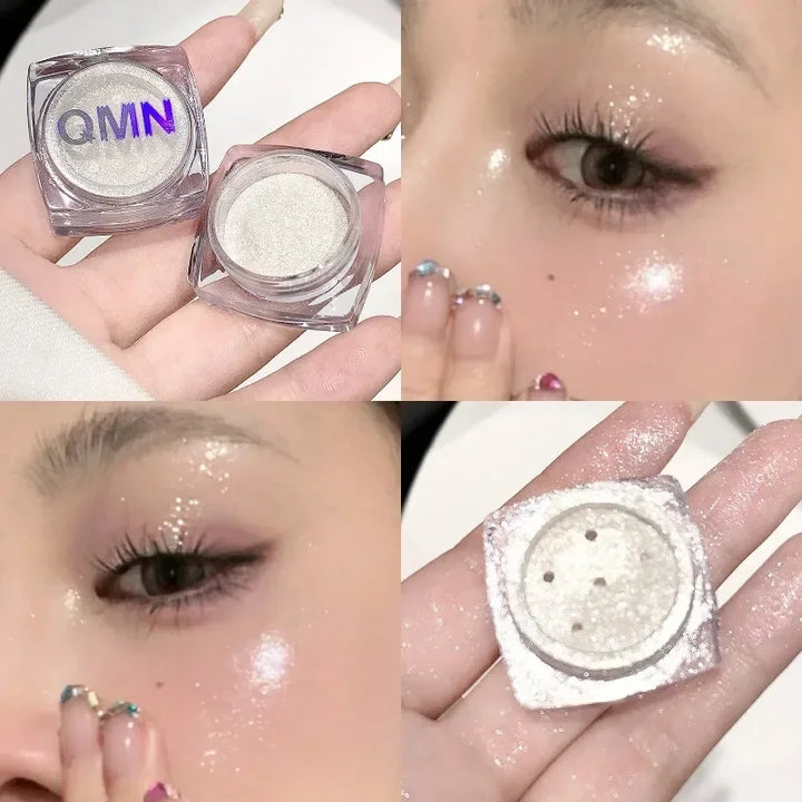 Rynx | Monochrome Diamond Eyeshadow Fairy Highlighter Powder Face Body Shimmer Contour Shade Illuminator for Women Glitter Makeup