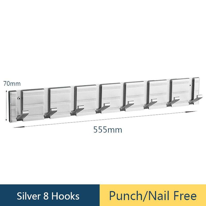 Lisslune | Modern Electroplated Aluminium Wall Hook Set - Elegant Storage Solution