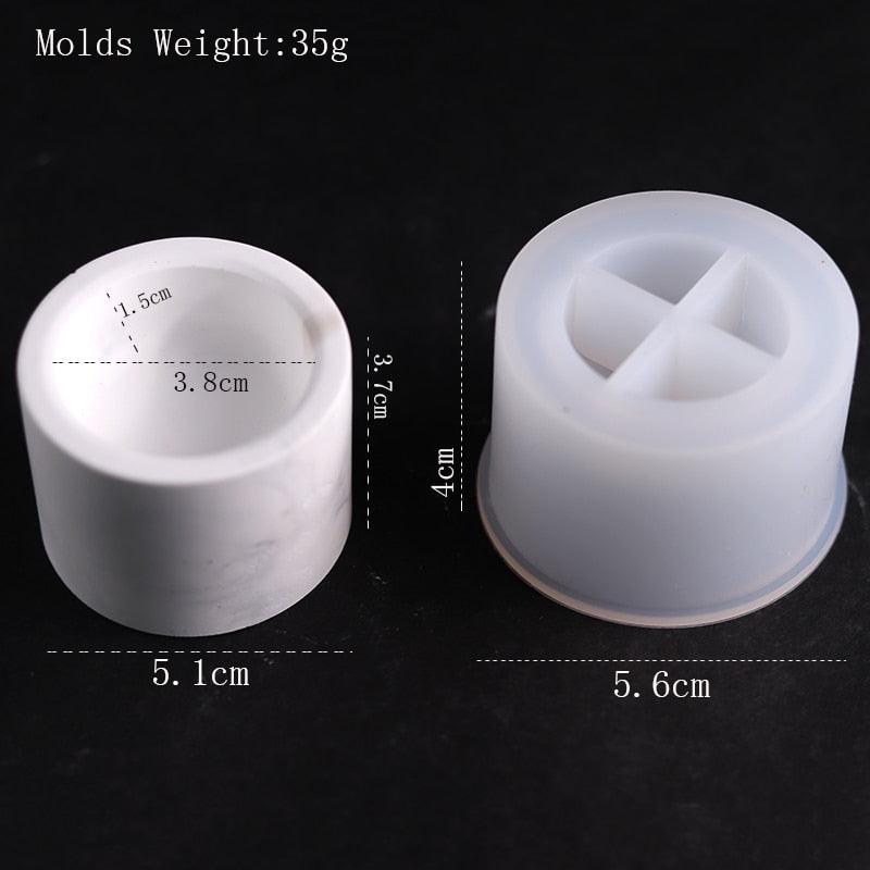 Lisslune | Round Silicone Molds for Creative Candle Holders and Stylish Plant Pots: Elevate Your Home Decor Projects