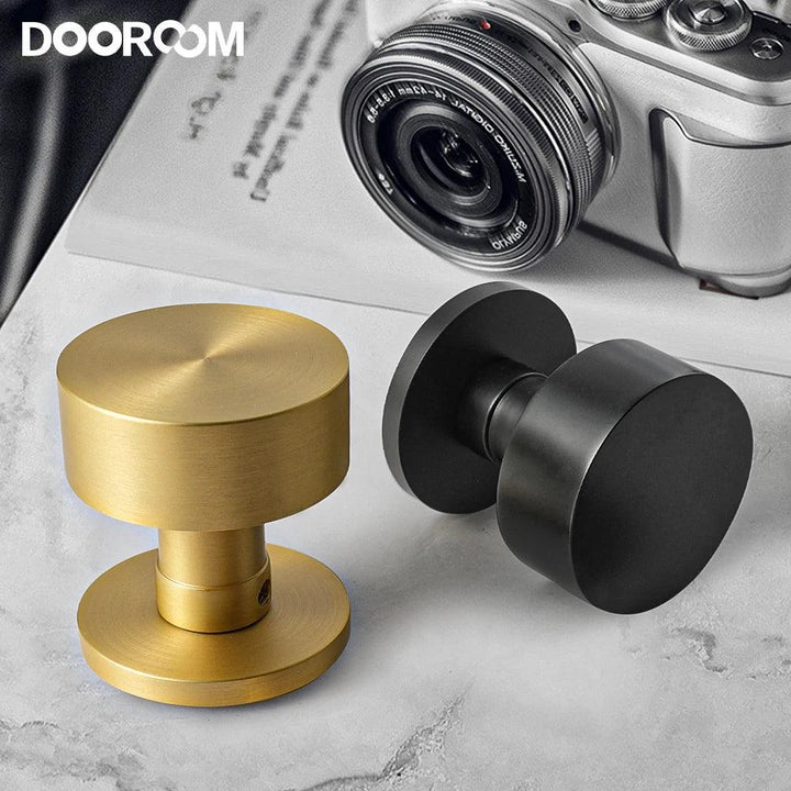 Lisslune | Sleek Serenity Brass Door Handle: Enhance the Style and Security of Your Home