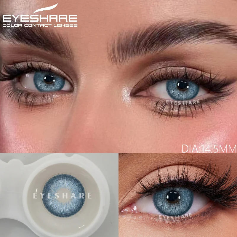 Rynx | 2pcs Colorful Pupils for Eyes Color Contact Lenses Green Eye Color Lenses Blue Eye Contacts High Quality Gray Soft Pupils