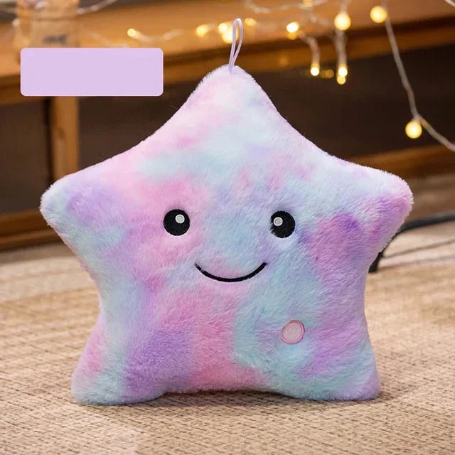 Lisslune | LED Star Plush Light - Soft Glow Star Pillow Doll, Plush Toy for Kids & Home Decor, Perfect Birthday Gift