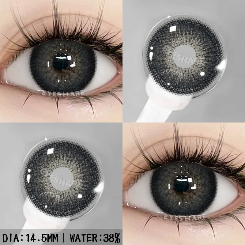 Rynx | 1 pair natural color contact lenses for eyes blue eye colors brown lens gray eye lenses annual green eye contact lens