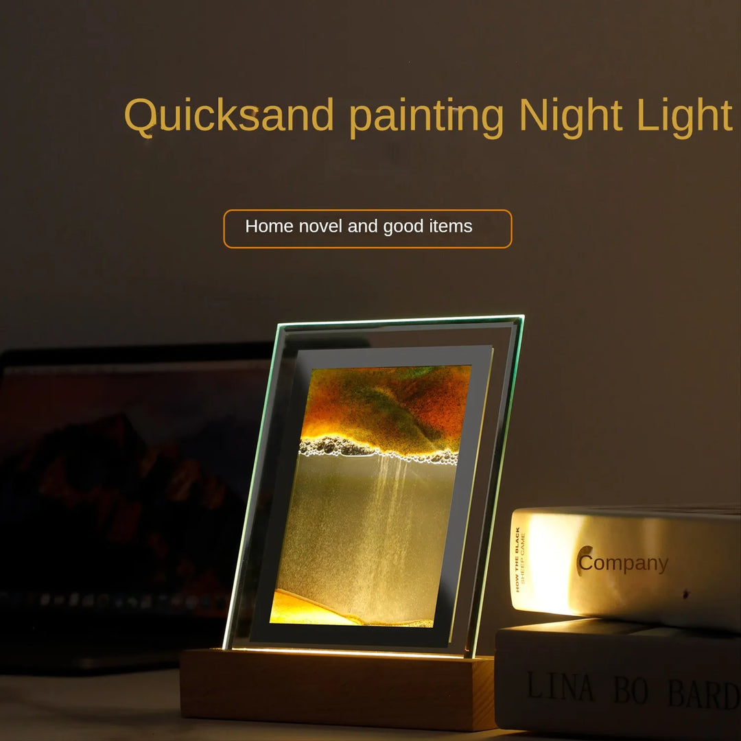 Lisslune | Sand Art LED Quicksand Artistic Table Lamp