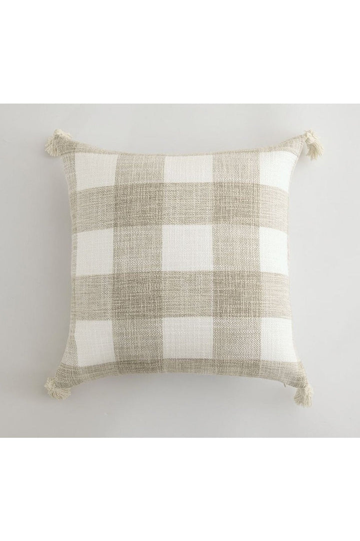 Lisslune | White Tassel Cushion Cover