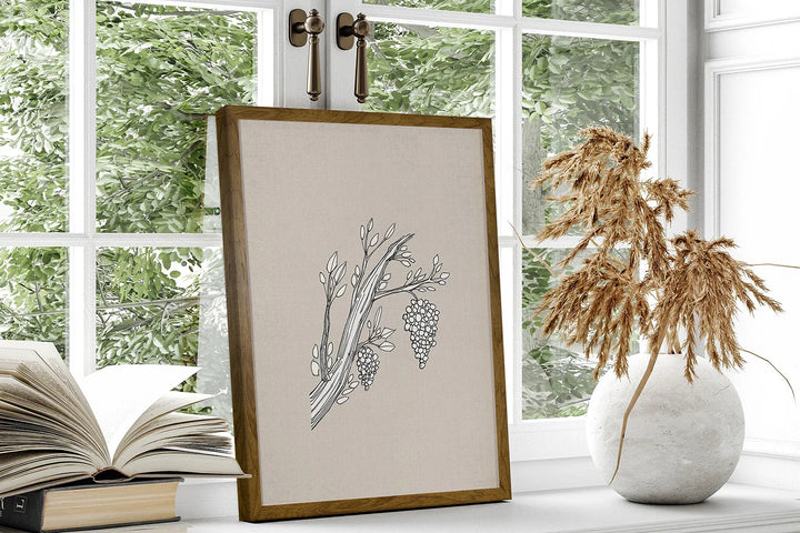 Lisslune | and branches canvas poster