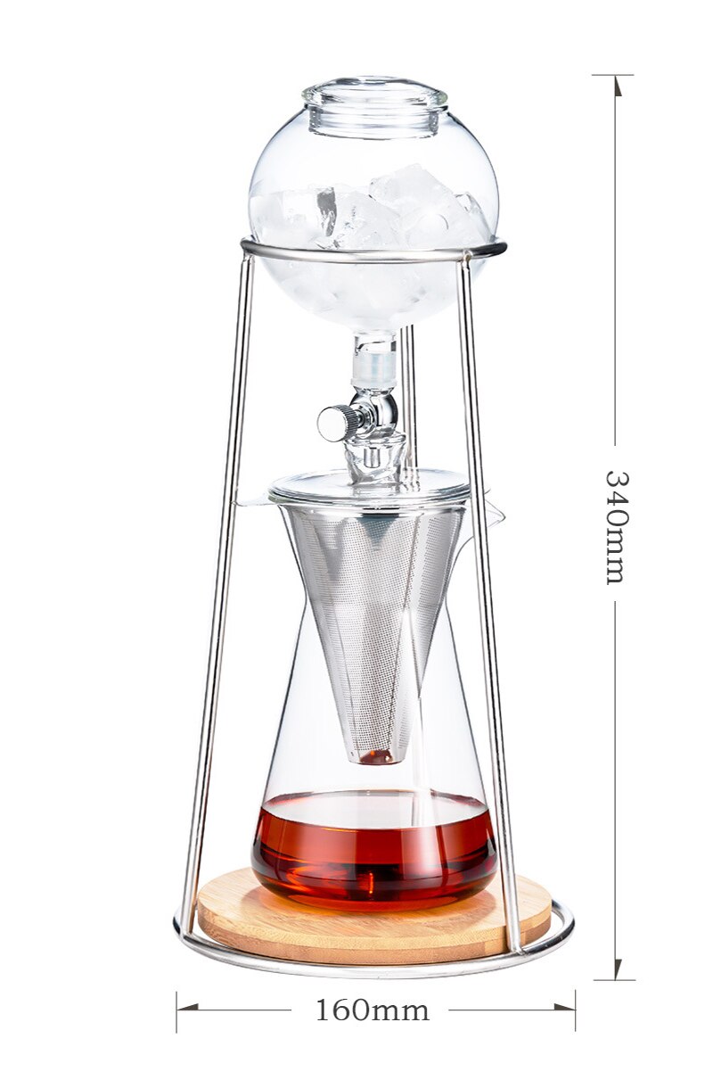 Lisslune | Vintage Art Brew Glass Reusable Drip Coffee Pot