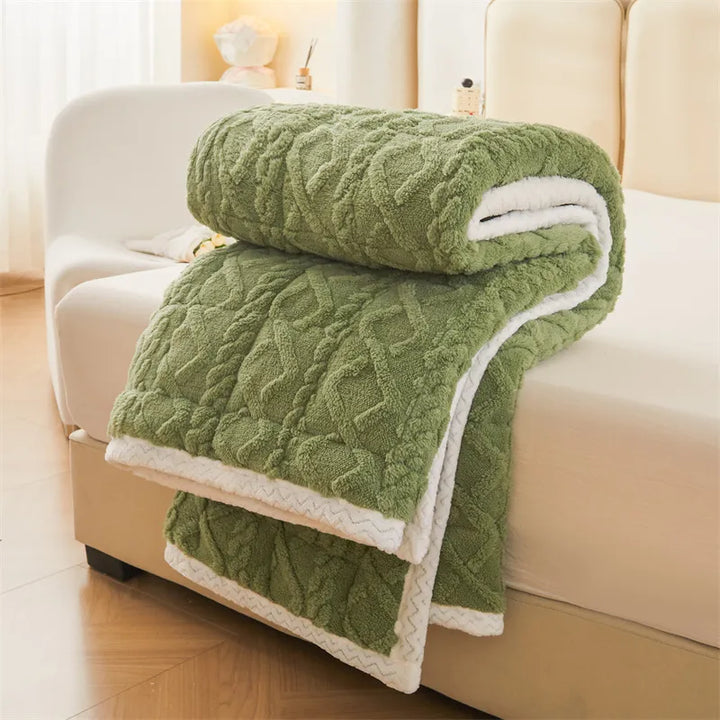 Lisslune | Thick Warm Winter Blanket Mattress Pad