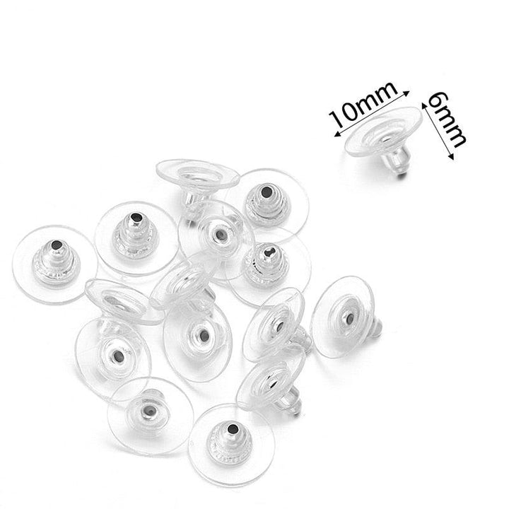 Lisslune | 500 Rubber Earring Back Stoppers: Essential Materials for Comfortable and Secure Jewelry Creations