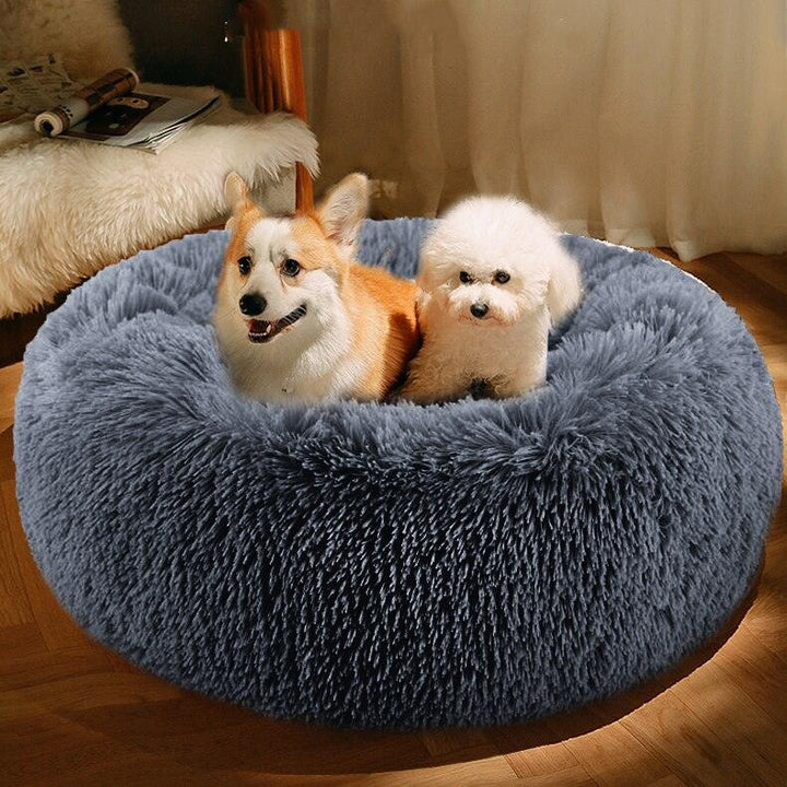 Lisslune | Luxury Plush Round Pet Bed - Cozy Retreat for Cats and Dogs