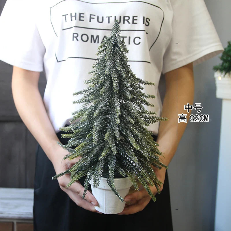 Rynx | Mini PE Christmas tree decoration Pine Topping Table Christmas tree Christmas home Party Wedding decoration New Year's gift