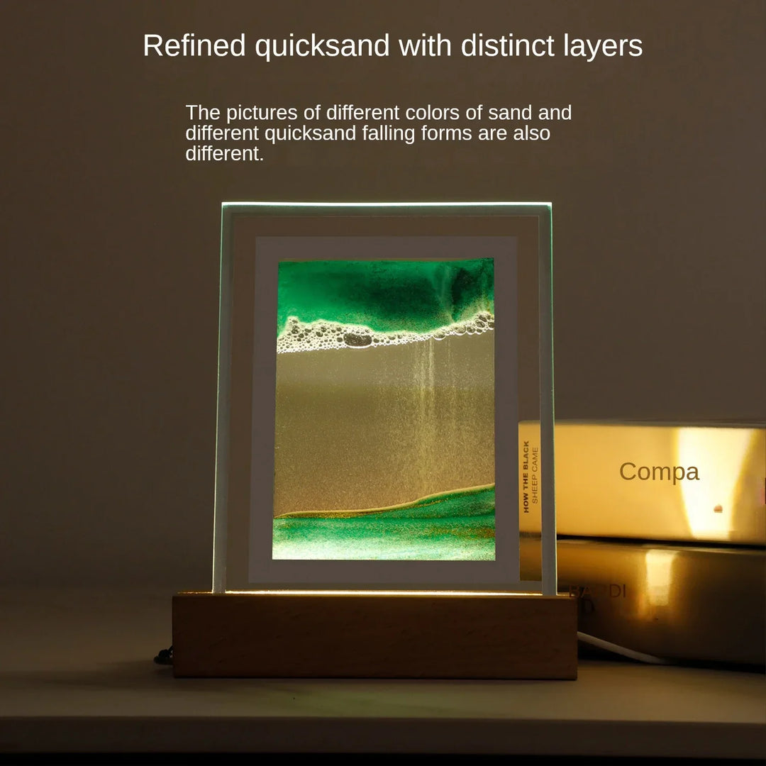 Lisslune | Sand Art LED Quicksand Artistic Table Lamp
