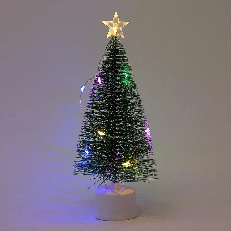Rynx | New Glowing Mini Christmas Trees Beautiful Small Artificial Christmas Trees Table Decorations Christmas Decorations for Home