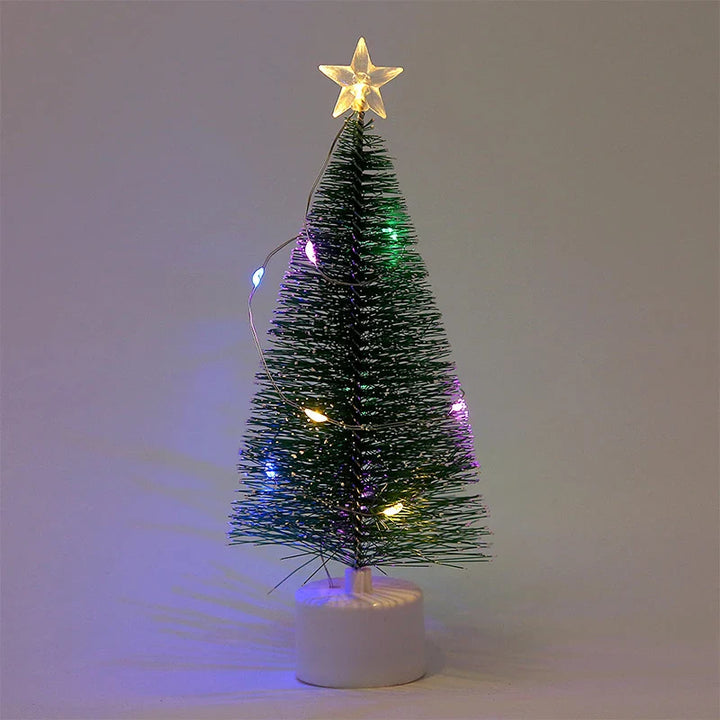 Rynx | New Glowing Mini Christmas Trees Beautiful Small Artificial Christmas Trees Table Decorations Christmas Decorations for Home