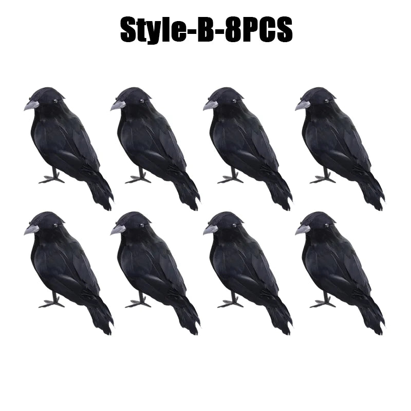 Rynx | Halloween Decoration Simulation Black Crow Raven Bird Repellent Pest Control Pigeon Repellent Garden Decoration Outdoor