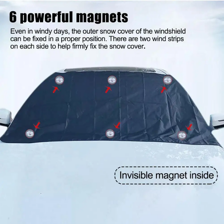 Lisslune | AllWeather Shield – Magnetic Windshield Protector for Car, Anti-Frost & UV