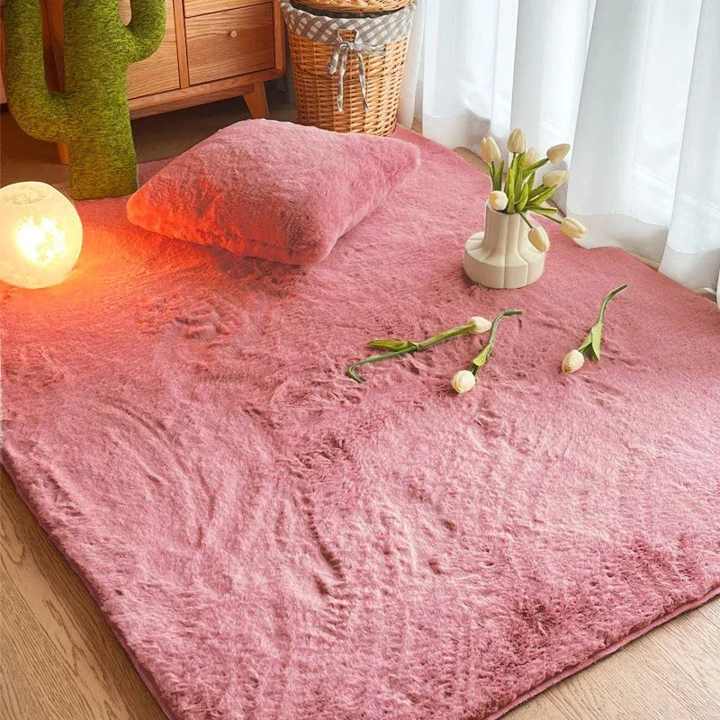 Rynx | Synthetic fur carpet soft fluffy carpet living room decoration rugs thick plush bedroom carpet home decor rugs area mats