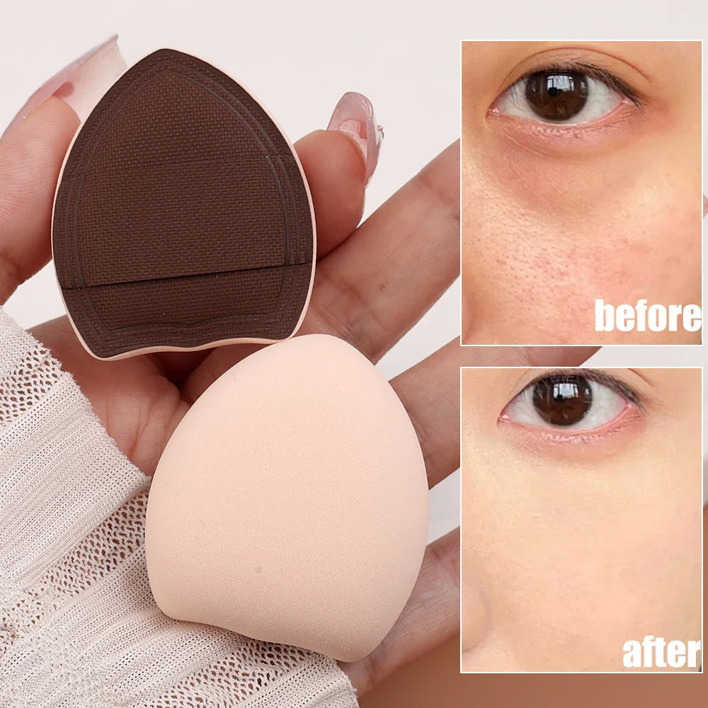 Rynx |10PCS Mini Sponge Powder Puff Thick Fingertip Cosmetic Puff Usable Dry and Wet Make-up Sponge Foundation Concealer Make-up Tools