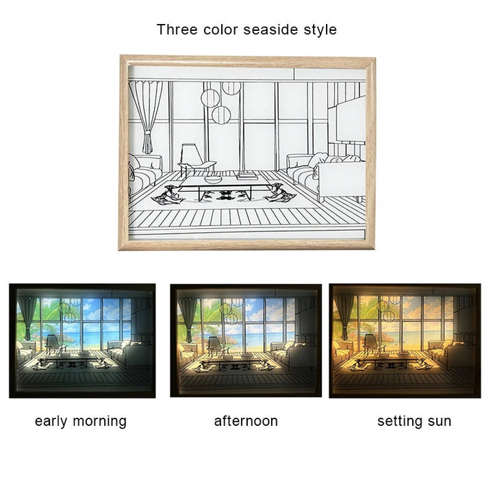 Lisslune | 2D Painting Art Lumina Creative LED Lamp