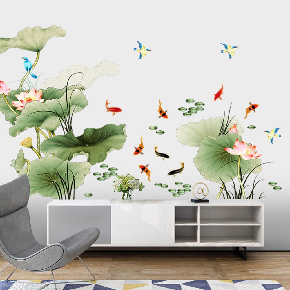 Lisslune | Modern Blossom Lotus Self-Adhesive Wall Sticker