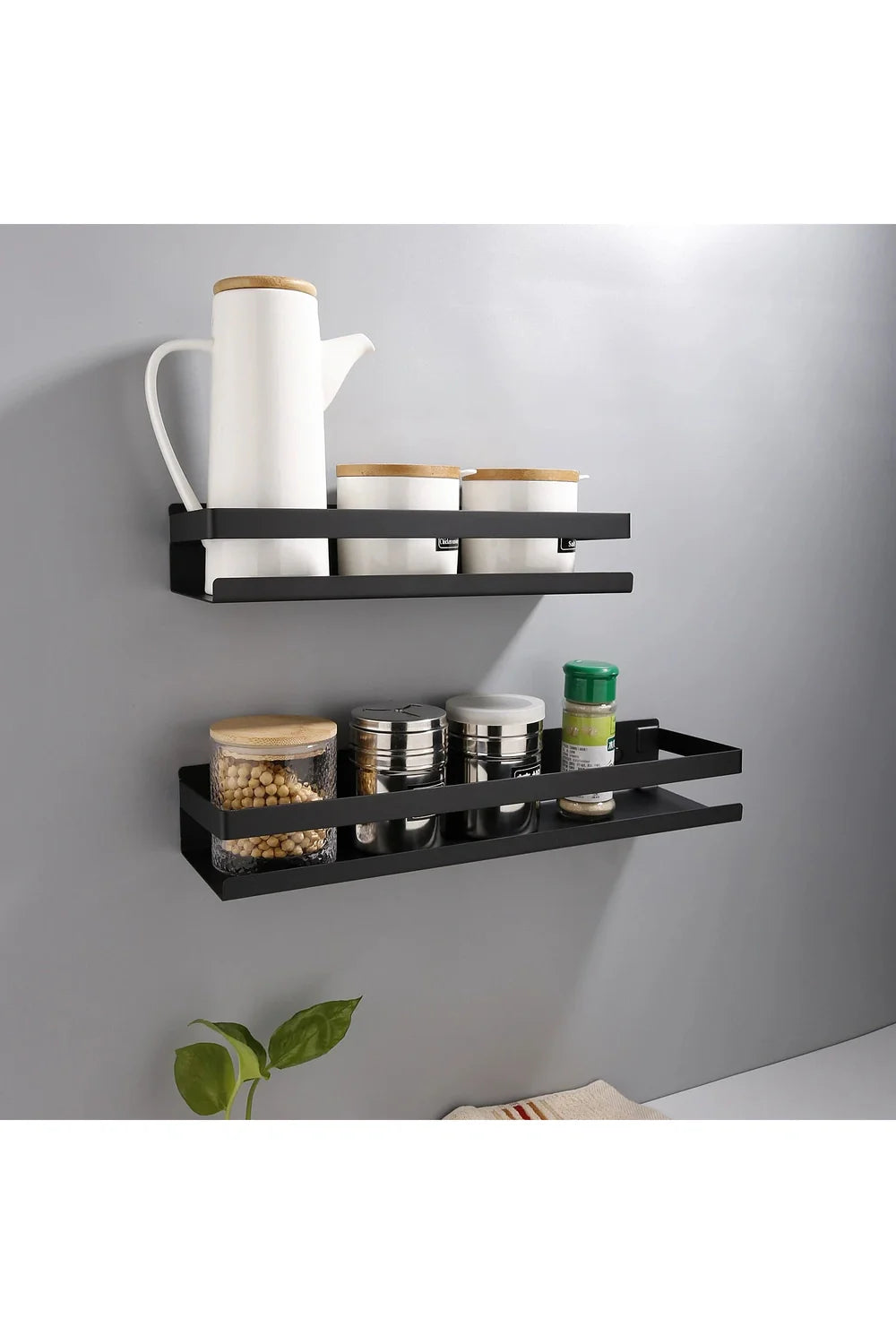 Lisslune | black floating shelves