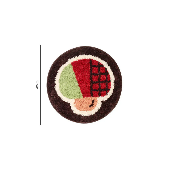 Rynx | Lovely Tufting Seat Cushion Mat Soft Round Square Mushroom Dots Chair Sofa Pad Home Office Warm Room Decor for Autumn Winter