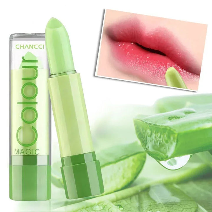 Rynx | 1PCS Aloe Vera Moisturizing Lip Color Color Changing Lipstick Long Lasting Not Easy to Fade Moisturizing Color Nourishing Lip Balm