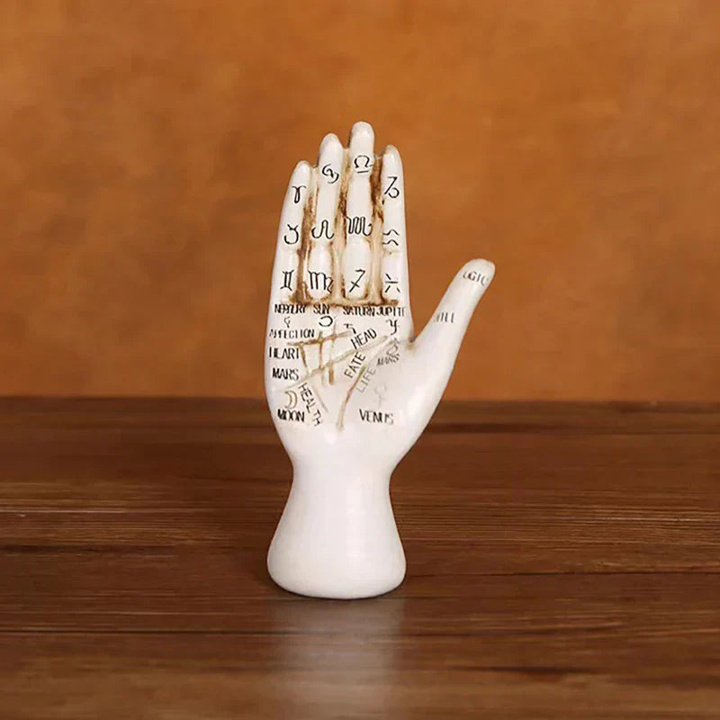 Lisslune | Zodiac Symbols Mystic Palmistry Hand Sculpture
