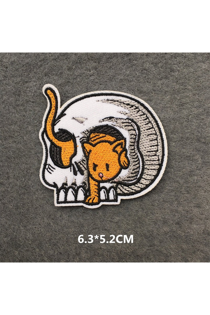 Lisslune | Punk embroidered patch set