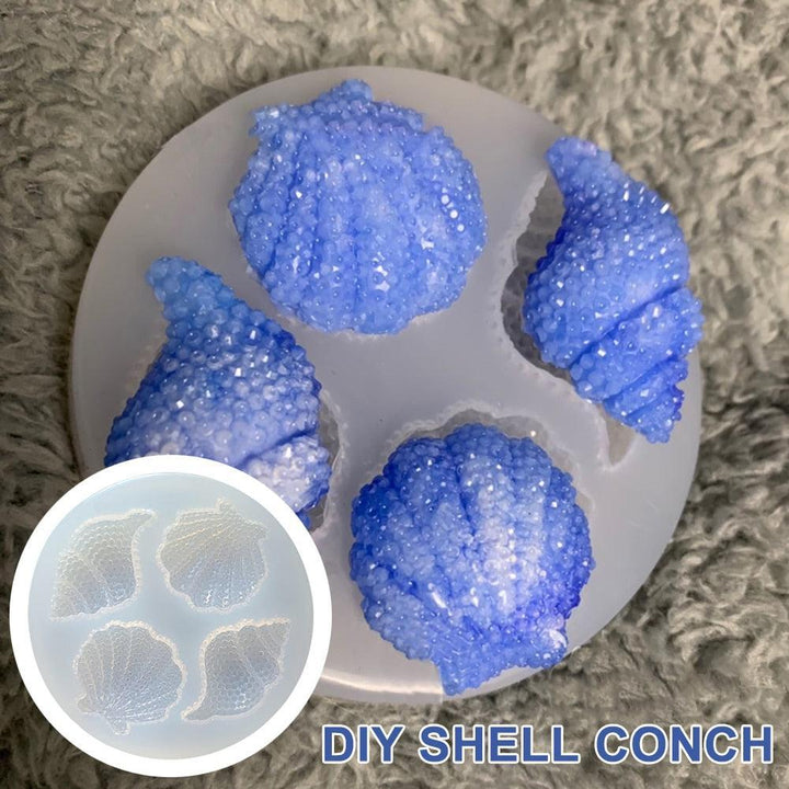 Lisslune | Artistic Shell and Cone Silicone Mold Set for Gourmet Baking Creations