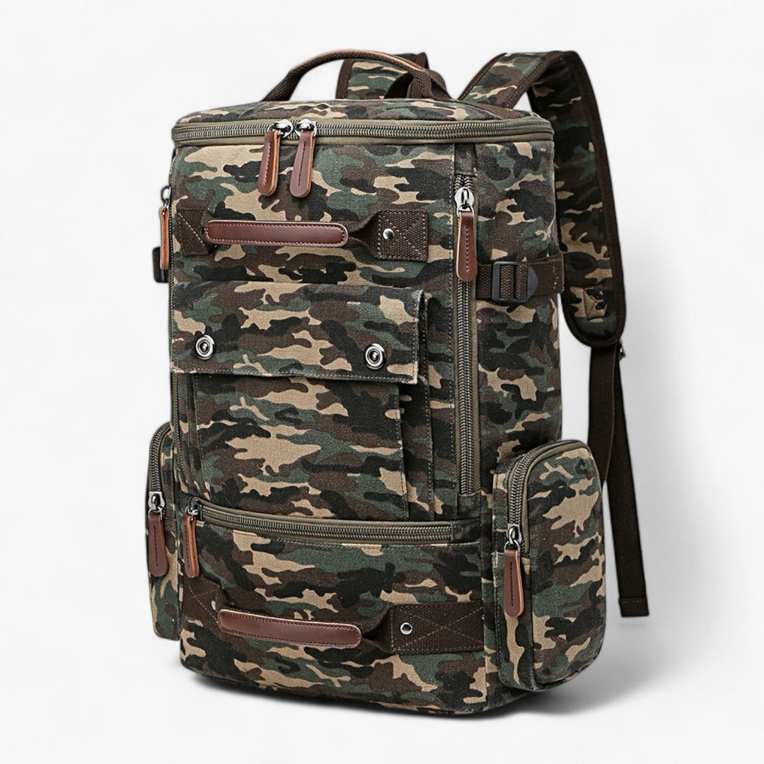 Lisslune | Vintage Canvas Backpack – Stylish & Functional with Laptop Compartment for Everyday & Adventure