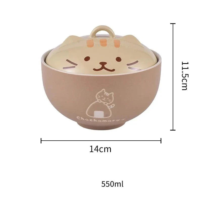 Lisslune | Playful Japanese Cat Ceramic Bowl Collection - Elevate Your Food with Quirky Enjoyment