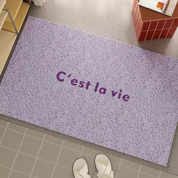 Rynx | French PVC Doormat Cuttable Home Entrance Welcome Mat Rug Anti-Dust Pad Outdoor Aesthetic Home Room Decor