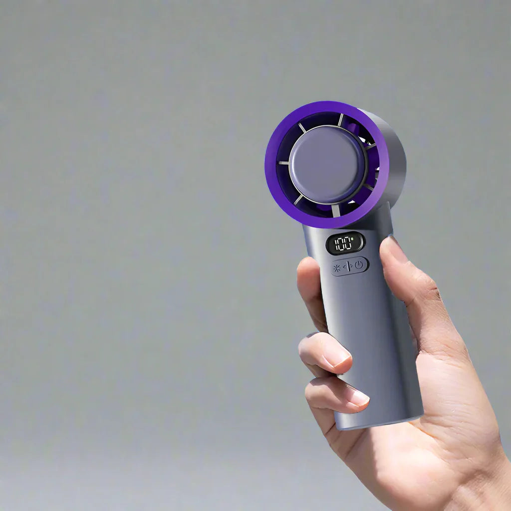 Lisslune | Skye Mini Fan with Cooling Plate – Portable Fan with 100 Speeds and Adjustable Breeze