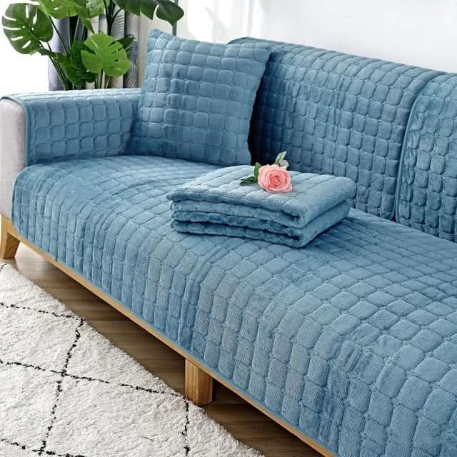 Lisslune | VelvetCozy - Plush velvet anti-slip sofa cover for added elegance and comfort