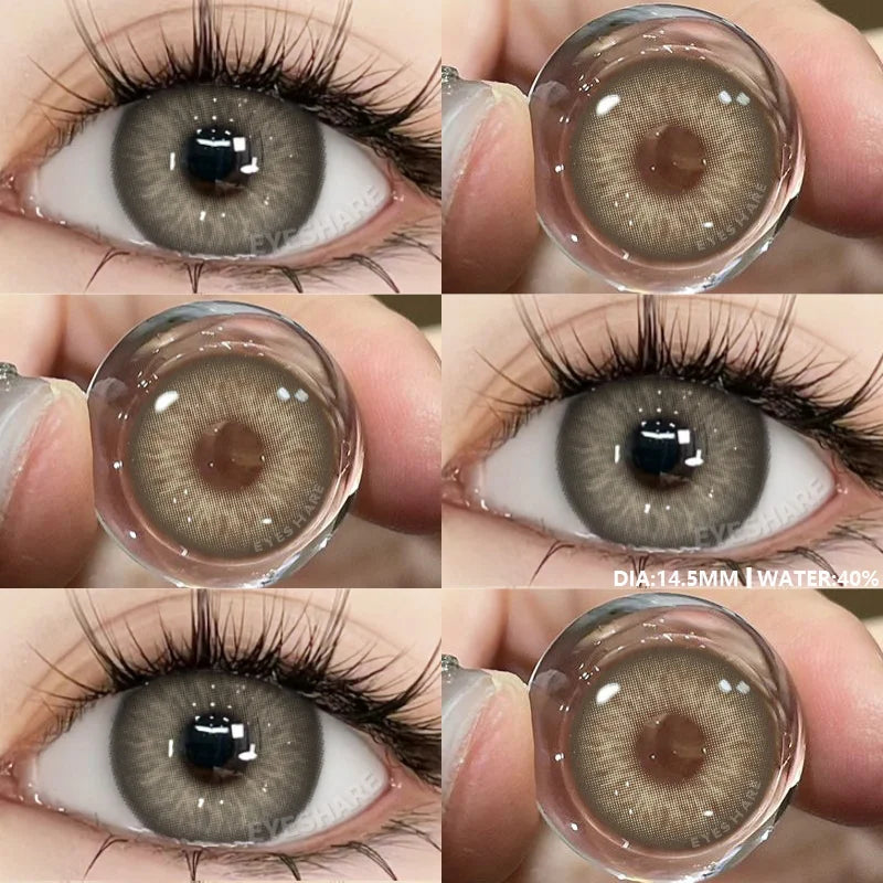 Rynx | 1 Pair Colored Pupils for Eyes Green Eye Color Lenses Brown Natural Blue Eye Lenses High-Quality Gray Lenses Soft Pupils