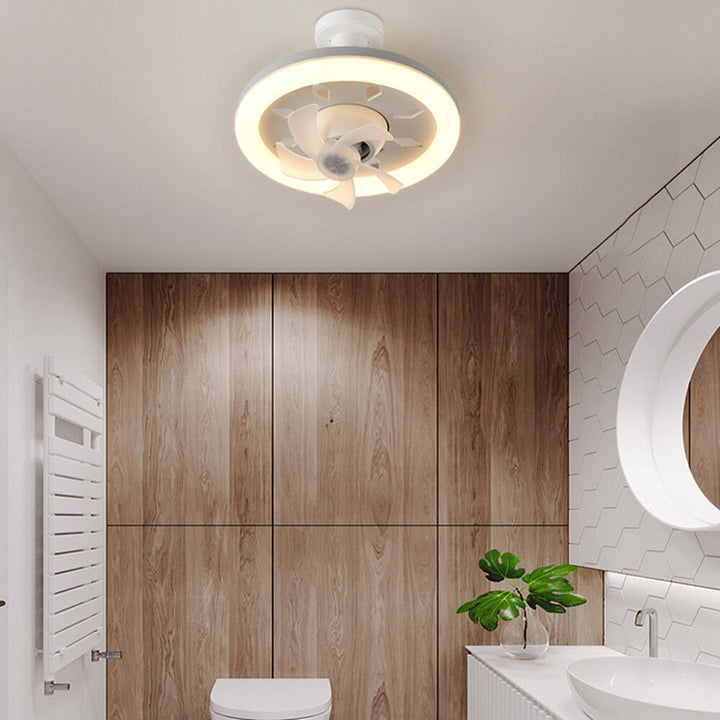 Lisslune | 2in1 Radiant Rotating RC Ceiling Fan Lamp