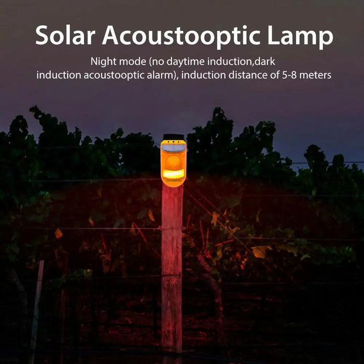 Lisslune | Solar-powered animal repeller with alarm – Effective protection against animals