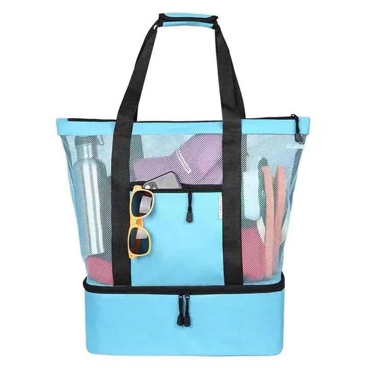 Lisslune | MESH PICNIC & BEACH BAG – Waterproof picnic & beach bag with double layer & high capacity