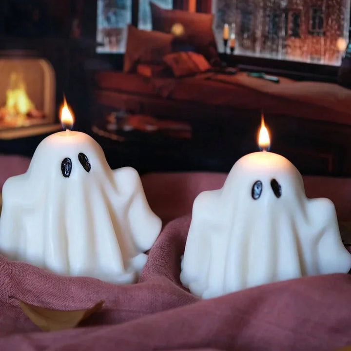Rynx | Halloween Ghost Candle Creative Ornaments Atmosphere Candle With Eerie Design Luxurious Gift Scented Candle Party Desk Decor