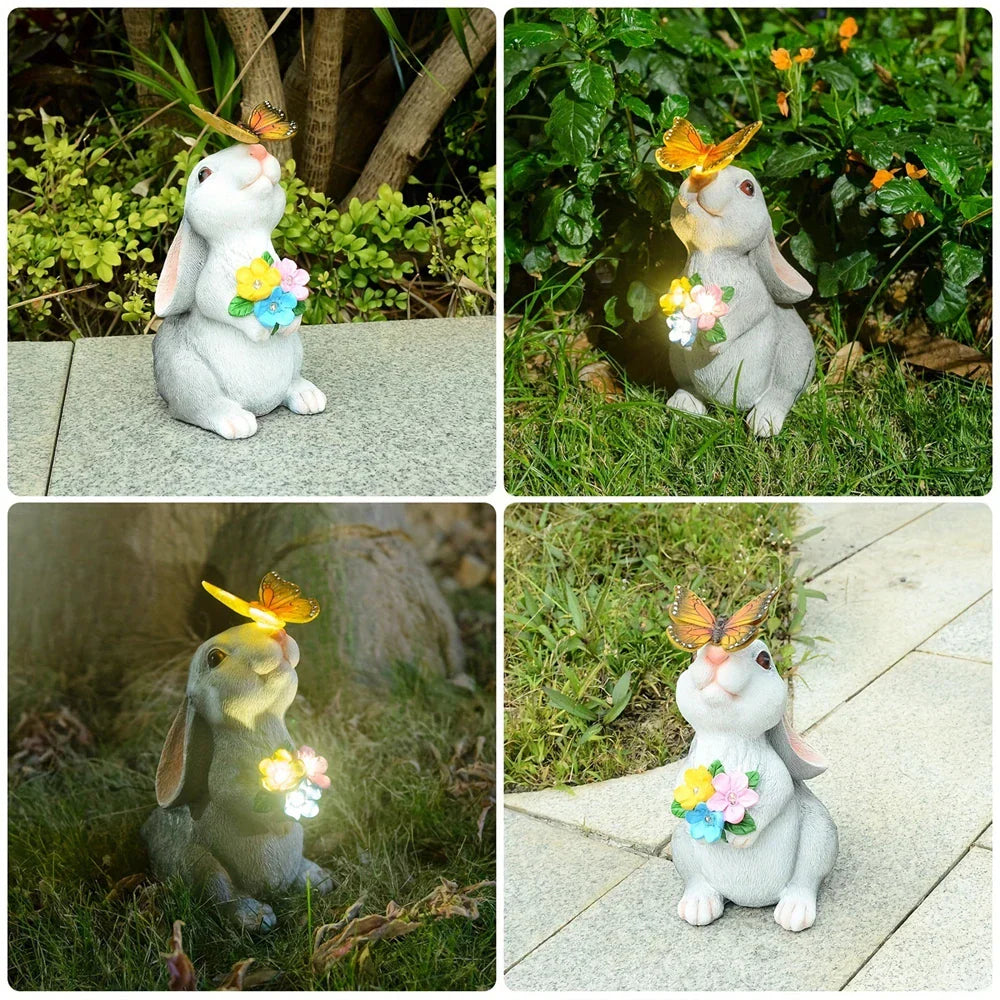 Lisslune | Butterfly and Flower Bunny Garden Light